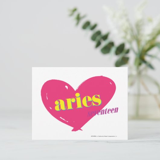 Aries Briefkaart (Staand voorkant)
