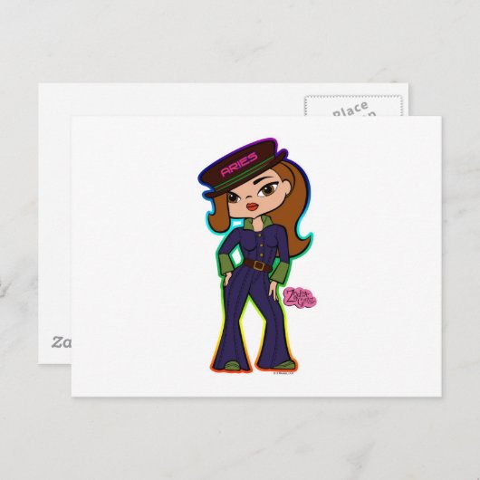 Aries Briefkaart (Voorkant / Achterkant)