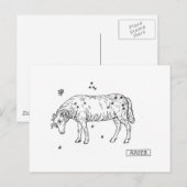 Aries Briefkaart (Voorkant / Achterkant)