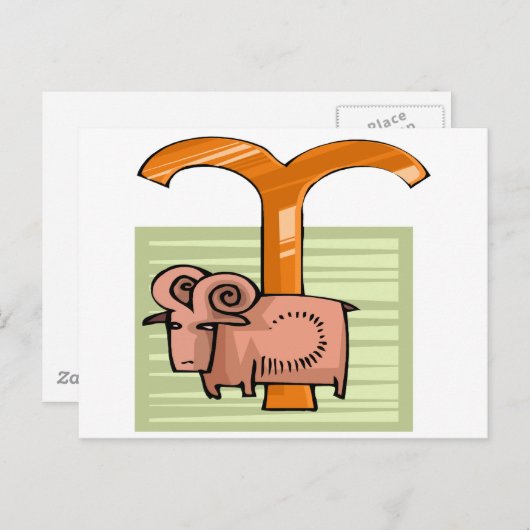 Aries Briefkaart (Voorkant / Achterkant)