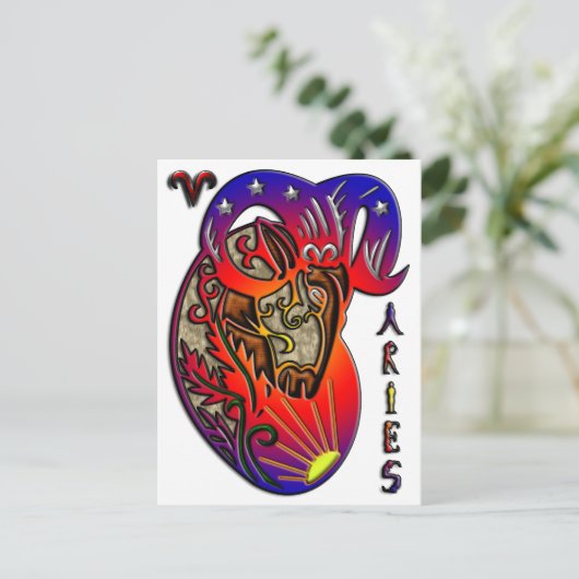Aries Briefkaart (Staand voorkant)