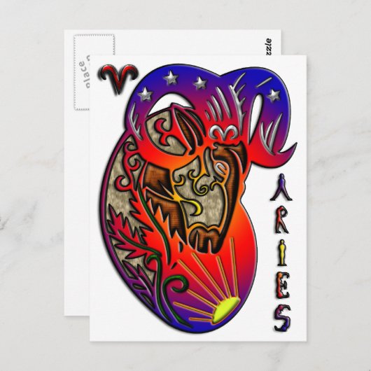 Aries Briefkaart (Voorkant / Achterkant)