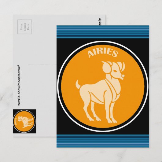 Aries Briefkaart (Voorkant / Achterkant)