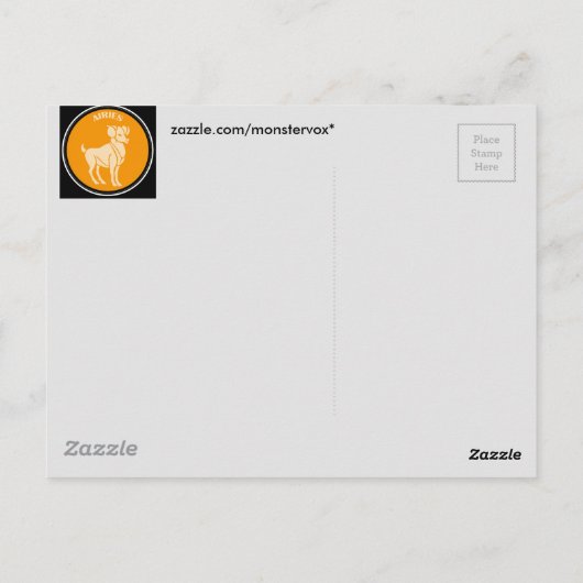 Aries Briefkaart (Achterkant)