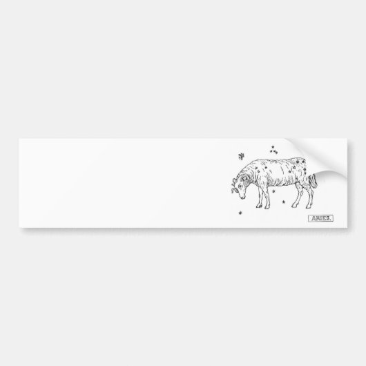 Aries Bumpersticker (Voorkant)