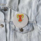 Aries button badge  (In situ)