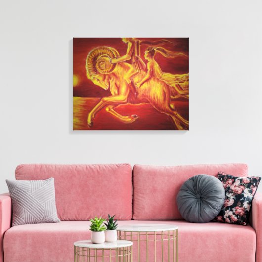 Aries Canvas Afdruk (Insitu (Woonkamer))