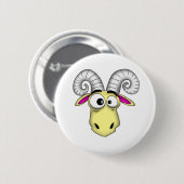 Aries Cartoon Ronde Button 5,7 Cm (Voorkant /achterkant)