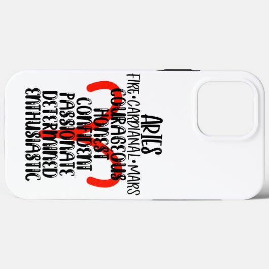 Aries Case-Mate iPhone Case (Achterkant (horizontaal))