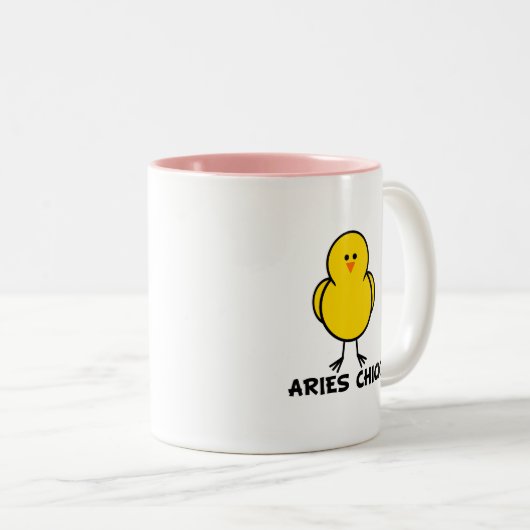 Aries Chick Tweekleurige Koffiemok (Voorkant rechts)