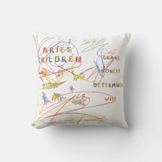 Aries Child Zodiac Astrology Pillow Kussen (Voorkant)