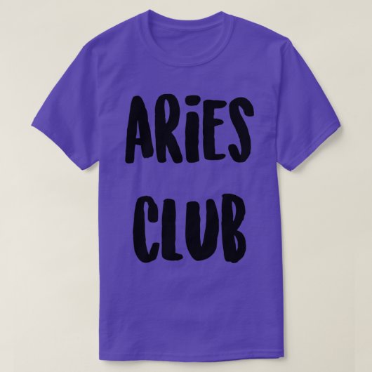 Aries Club T-shirt (Design voorkant)