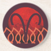 Aries Coaster Zandsteen Onderzetter (Voorkant)