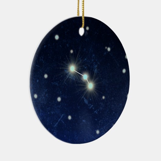 Aries Constellation | Aangepaste naam Keramisch Ornament (Rechts)