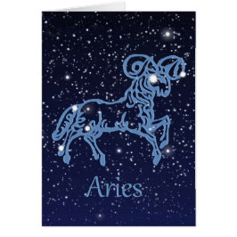 Aries Constellation and Zodiac Sign with Stars