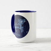 Aries Constellation and Zodiac Sign with Stars Mok (Voorkant links)