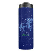 Aries Constellation and Zodiac Sign with Stars Thermosbeker (Voorkant)