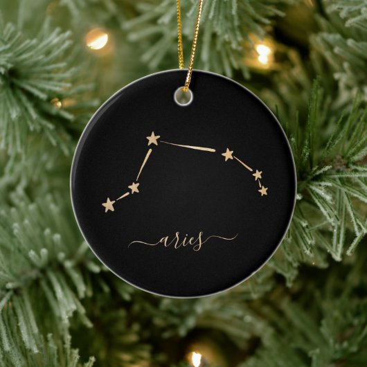 Aries Constellation Ceramic Ornament (Boom)