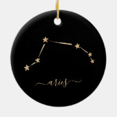 Aries Constellation Ceramic Ornament (Achterkant)