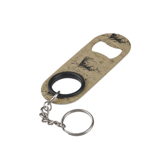 Aries Constellation Hevelius 1690 March 21 - apr19 Sleutelhanger Flessenopener (Achterkant Gekanteld)