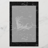 Aries Constellation Hevelius  op Black Briefpapier (Voorkant)