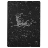 Aries Constellation Hevelius  op Black Klembord (Achterkant)
