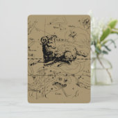 Aries Constellation Map Engraving by Hevelius (Staand voorkant)