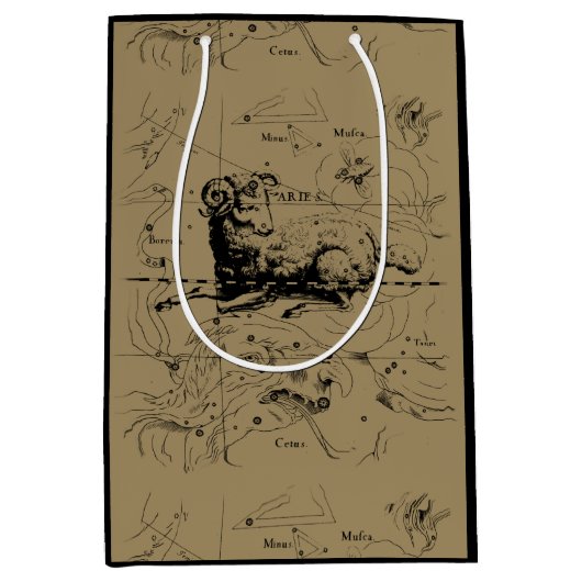 Aries Constellation Map Engraving by Hevelius Medium Cadeauzakje (Voorkant)