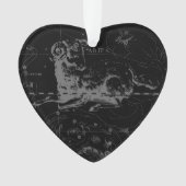 Aries Constellation Map Engraving by Hevelius Ornament (voorkant)