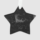 Aries Constellation Map Engraving by Hevelius Ornament (achterkant)