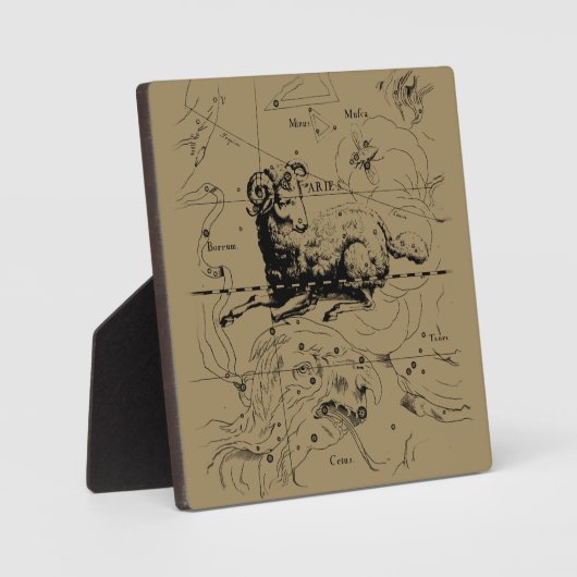  Aries Constellation Map Hevelius 1690 Fotoplaat (Voorkant)