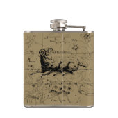 Aries Constellation Map Hevelius 1690 Heupfles (Achterkant)