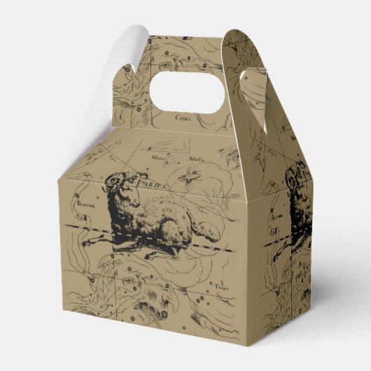 Aries Constellation Map Hevelius circa 1690 Bedankdoosjes (Achterkant)