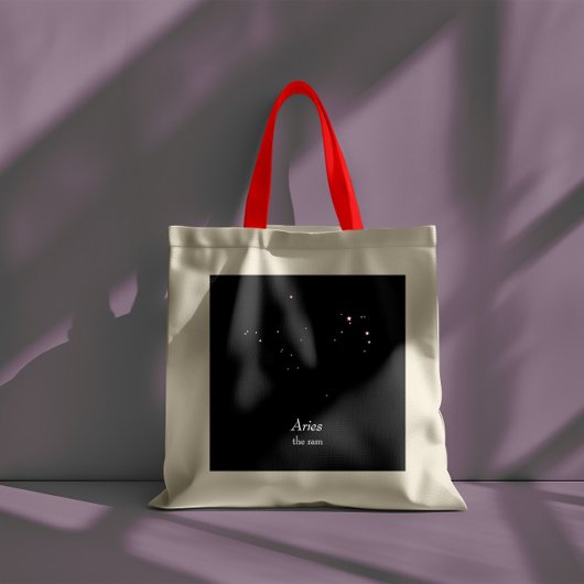 Aries Constellation Tote Bag