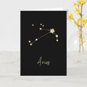 Aries Constellation Zodiac Kaart (Gele Bloem)