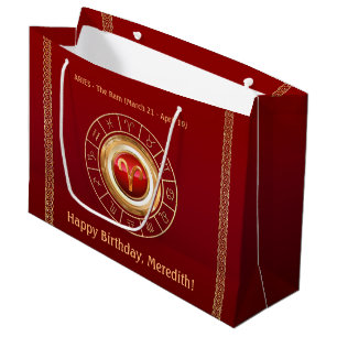 Aries - de Ram Zodiab Teken Grote Gift Bag Groot Cadeauzakje