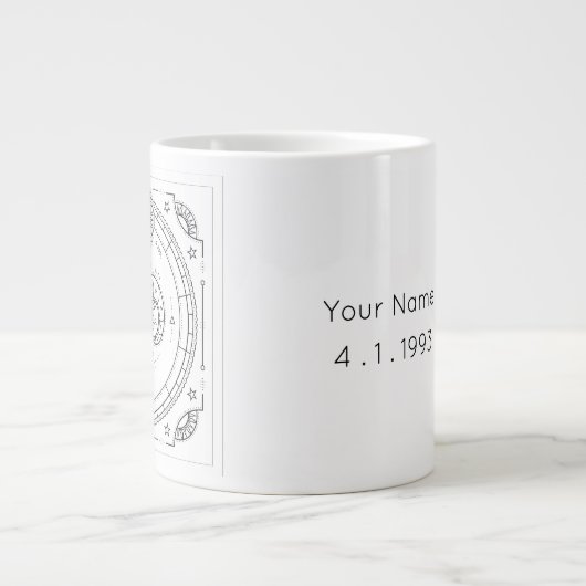 Aries dierentuin aangepaste Mok van de geboorte (Voorkant)