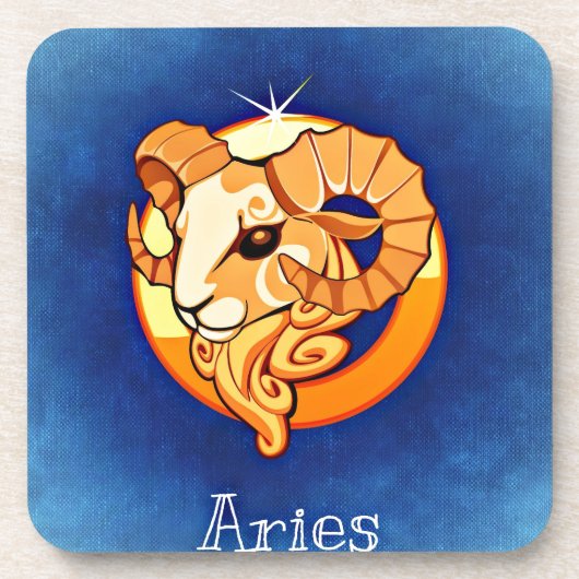 Aries Drankjes Onderzetter (Voorkant)