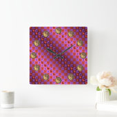 Aries & Earth Boar Vierkante Klok (Huis)