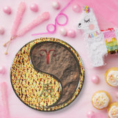 Aries & Earth Dragon Papieren Bordje (Feest)