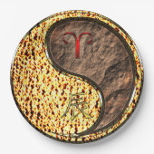 Aries & Earth Dragon Papieren Bordje (Voorkant)