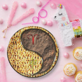 Aries & Earth Monkey Papieren Bordje (Feest)