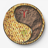 Aries & Earth Monkey Papieren Bordje (Voorkant)