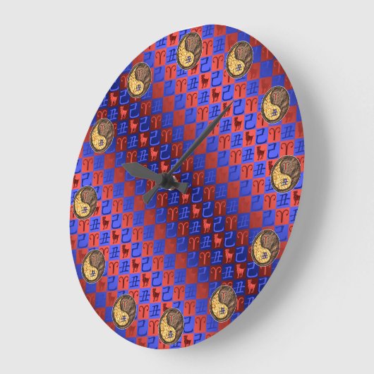 Aries & Earth Ox Grote Klok (Hoek)