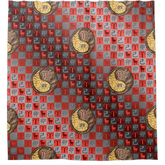 Aries & Earth Rabbit Douchegordijn (Voorkant)