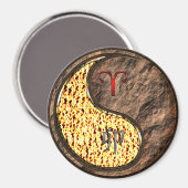 Aries & Earth Rabbit Magneet (Voorkant / Achterkant)
