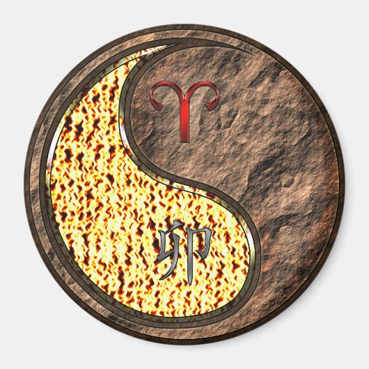 Aries & Earth Rabbit Magneet (Voorkant)