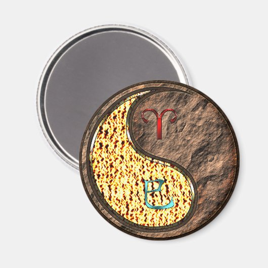 Aries & Earth Snake Magneet (Voorkant / Achterkant)