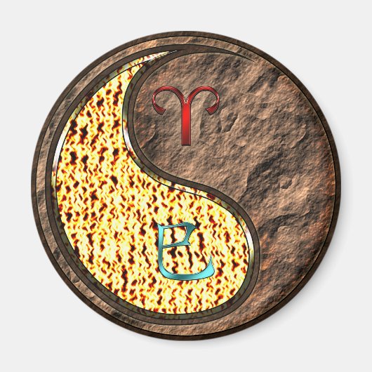 Aries & Earth Snake Magneet (Voorkant)