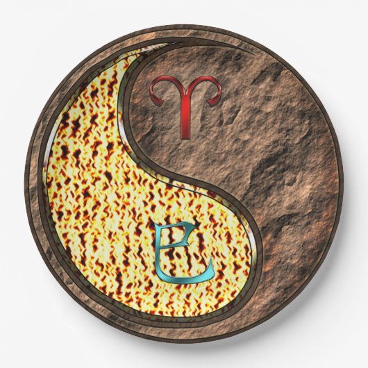 Aries & Earth Snake Papieren Bordje (Voorkant)